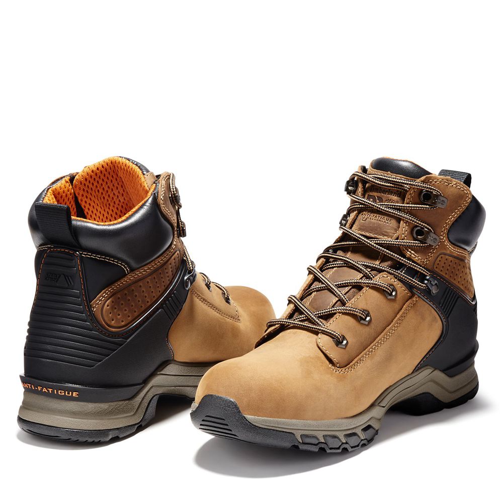 Timberland Mens Work Boots PRO® Hypercharge 6\" Soft Toe - Brown/Black - India XP0312478